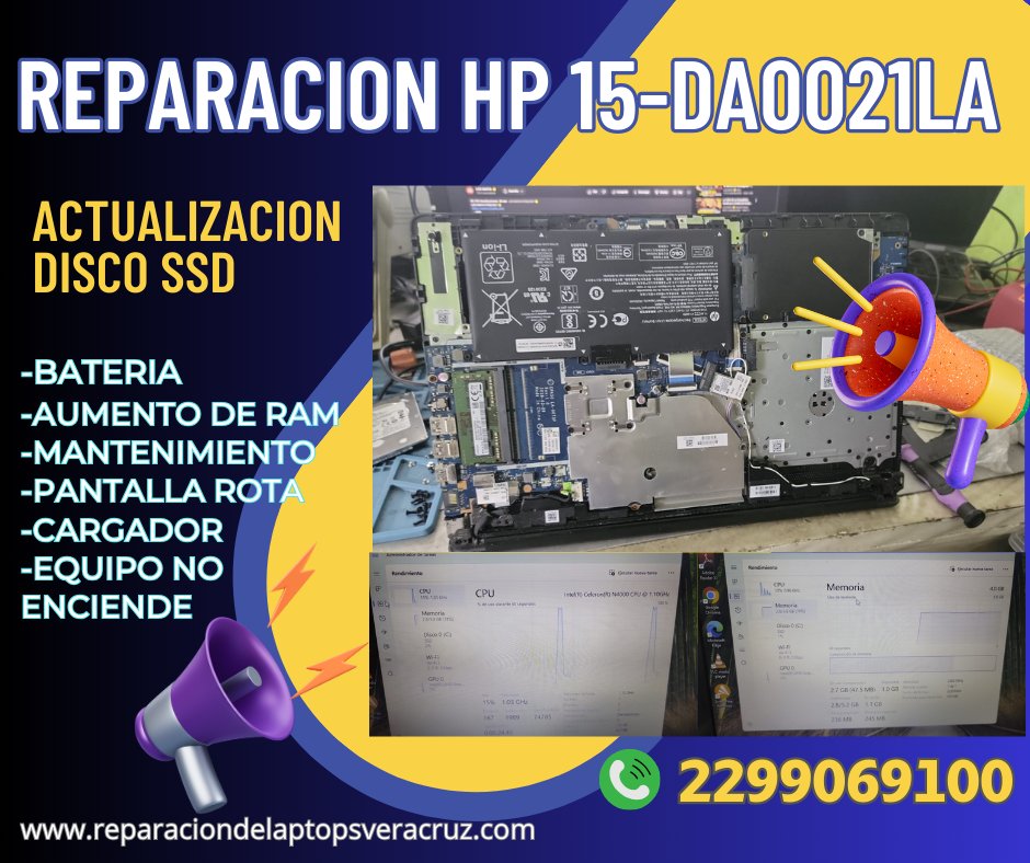 REPARACION HP 15-DA